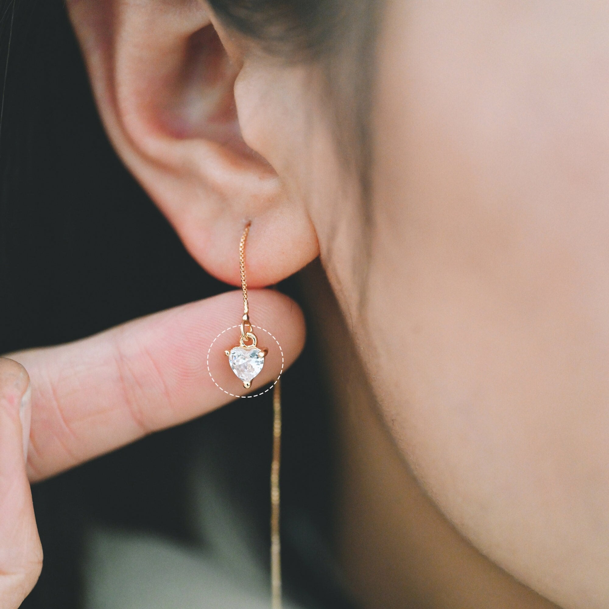 4pcs CZ pave Gold/ Silver tone Heart Charms 8x6mm, Gold/ Rhodium Plated Brass Heart Pendants (GB-2782-A)